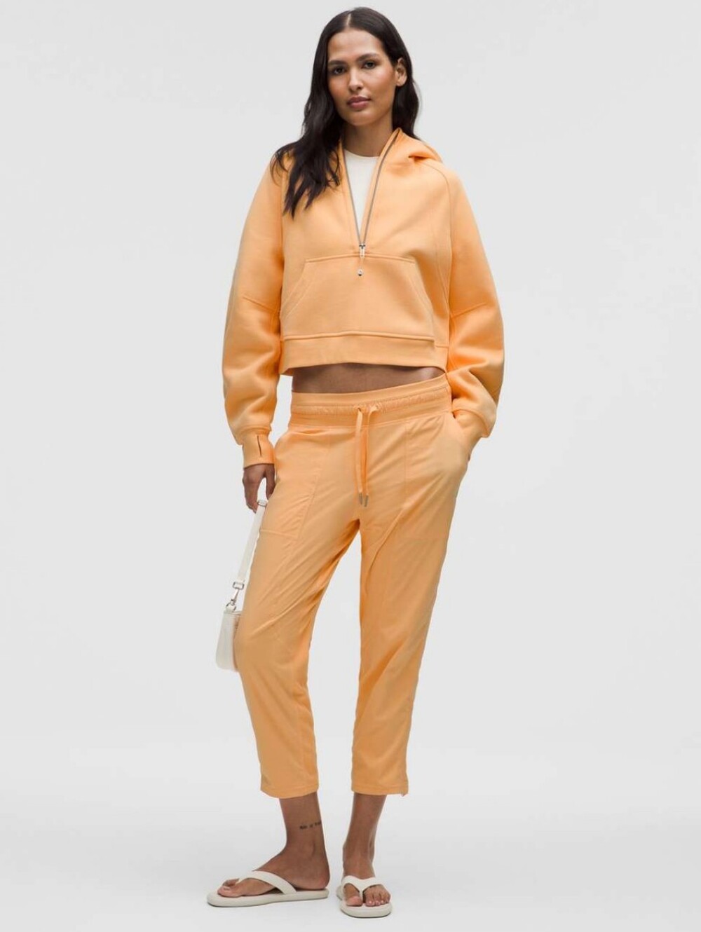 Lululemon Dance Studio Mid Rise Cropped Pant In Rock Melon Size 0